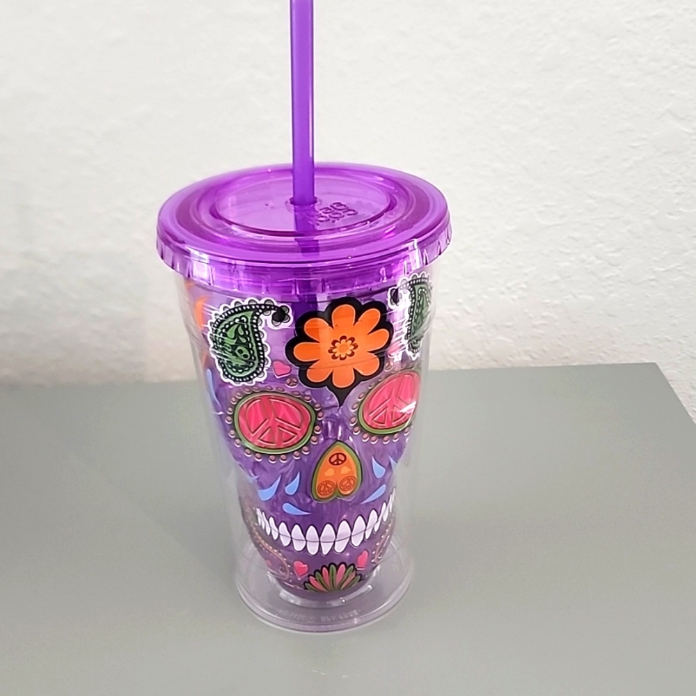 Sugar skull cold cup